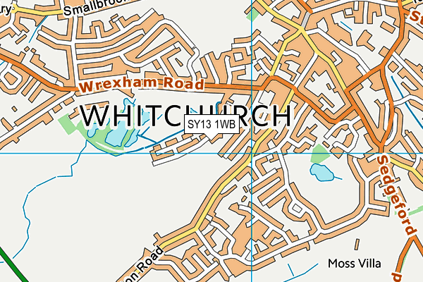 SY13 1WB map - OS VectorMap District (Ordnance Survey) SY13 1WB map - OS VectorMap District (Ordnance Survey)