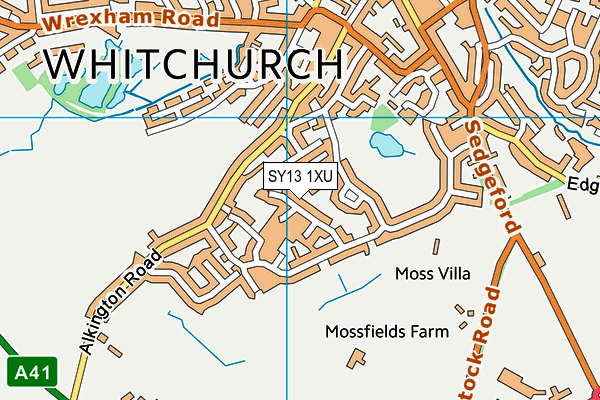 SY13 1XU map - OS VectorMap District (Ordnance Survey) SY13 1XU map - OS VectorMap District (Ordnance Survey)