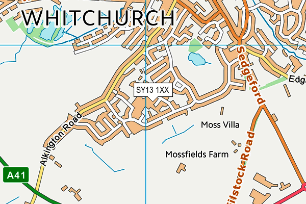 SY13 1XX map - OS VectorMap District (Ordnance Survey) SY13 1XX map - OS VectorMap District (Ordnance Survey)