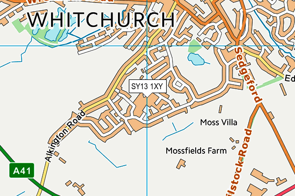 SY13 1XY map - OS VectorMap District (Ordnance Survey) SY13 1XY map - OS VectorMap District (Ordnance Survey)