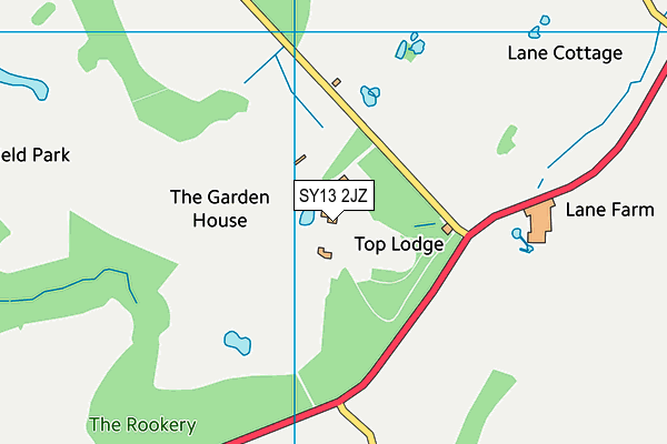 SY13 2JZ map - OS VectorMap District (Ordnance Survey) SY13 2JZ map - OS VectorMap District (Ordnance Survey)
