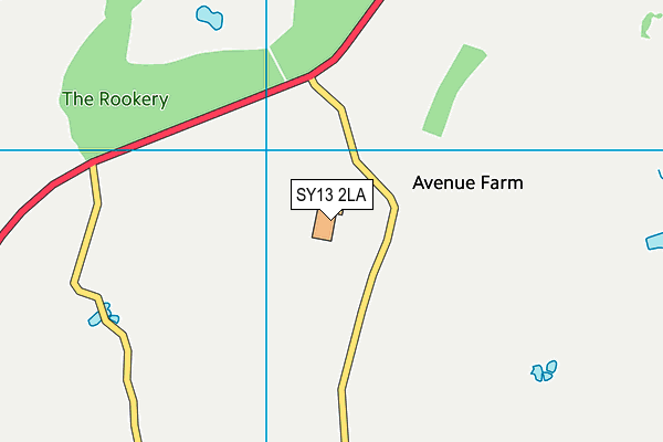 SY13 2LA map - OS VectorMap District (Ordnance Survey) SY13 2LA map - OS VectorMap District (Ordnance Survey)