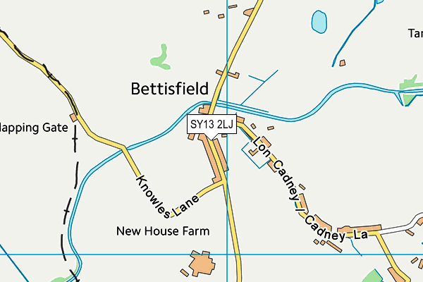 SY13 2LJ map - OS VectorMap District (Ordnance Survey)