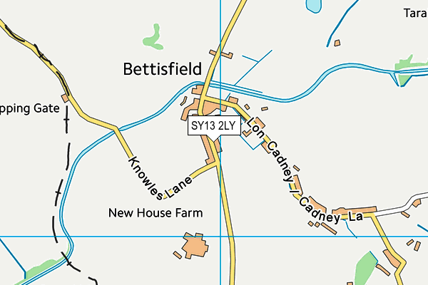 SY13 2LY map - OS VectorMap District (Ordnance Survey) SY13 2LY map - OS VectorMap District (Ordnance Survey)