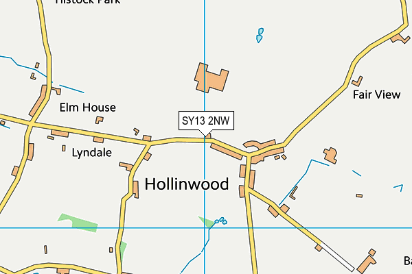 SY13 2NW map - OS VectorMap District (Ordnance Survey) SY13 2NW map - OS VectorMap District (Ordnance Survey)