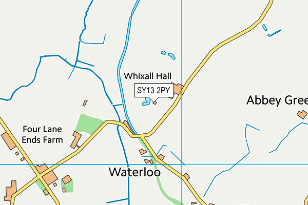 SY13 2PY map - OS VectorMap District (Ordnance Survey) SY13 2PY map - OS VectorMap District (Ordnance Survey)