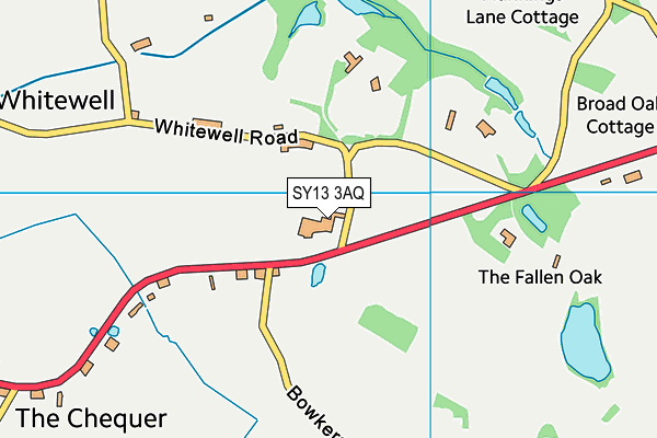 SY13 3AQ map - OS VectorMap District (Ordnance Survey) SY13 3AQ map - OS VectorMap District (Ordnance Survey)