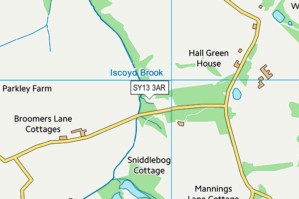 SY13 3AR map - OS VectorMap District (Ordnance Survey) SY13 3AR map - OS VectorMap District (Ordnance Survey)