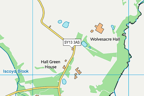 SY13 3AS map - OS VectorMap District (Ordnance Survey) SY13 3AS map - OS VectorMap District (Ordnance Survey)