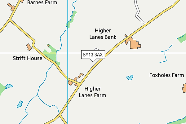 SY13 3AX map - OS VectorMap District (Ordnance Survey)