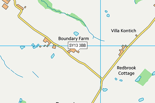 SY13 3BB map - OS VectorMap District (Ordnance Survey) SY13 3BB map - OS VectorMap District (Ordnance Survey)