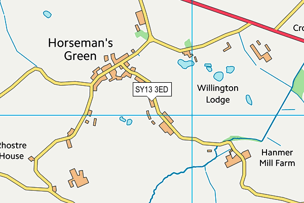 SY13 3ED map - OS VectorMap District (Ordnance Survey) SY13 3ED map - OS VectorMap District (Ordnance Survey)
