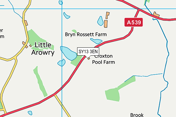 SY13 3EN map - OS VectorMap District (Ordnance Survey) SY13 3EN map - OS VectorMap District (Ordnance Survey)