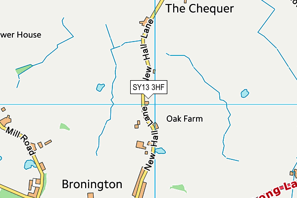 SY13 3HF map - OS VectorMap District (Ordnance Survey) SY13 3HF map - OS VectorMap District (Ordnance Survey)