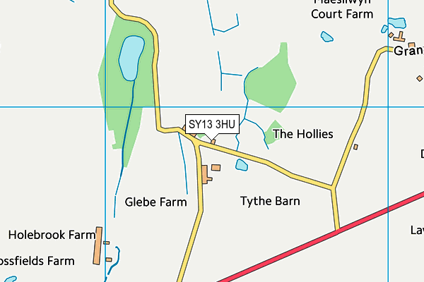 SY13 3HU map - OS VectorMap District (Ordnance Survey) SY13 3HU map - OS VectorMap District (Ordnance Survey)
