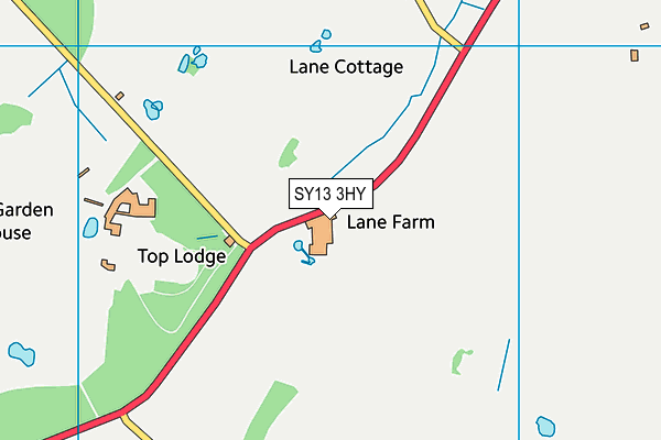 SY13 3HY map - OS VectorMap District (Ordnance Survey) SY13 3HY map - OS VectorMap District (Ordnance Survey)