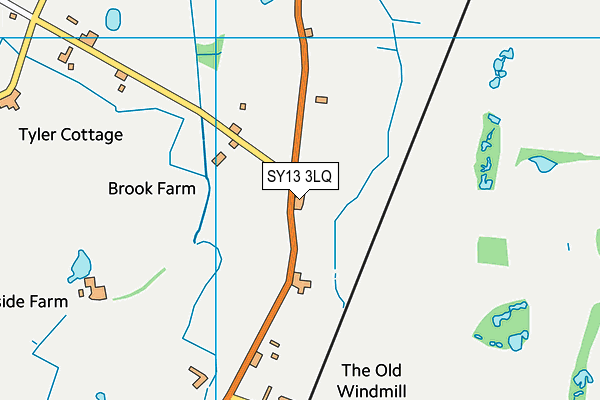 SY13 3LQ map - OS VectorMap District (Ordnance Survey) SY13 3LQ map - OS VectorMap District (Ordnance Survey)