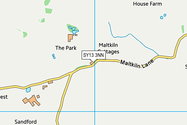 SY13 3NN map - OS VectorMap District (Ordnance Survey) SY13 3NN map - OS VectorMap District (Ordnance Survey)