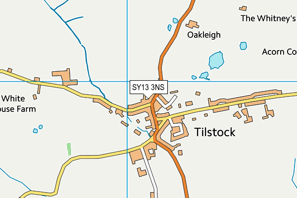 SY13 3NS map - OS VectorMap District (Ordnance Survey) SY13 3NS map - OS VectorMap District (Ordnance Survey)