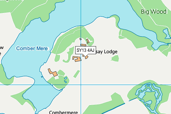 SY13 4AJ map - OS VectorMap District (Ordnance Survey) SY13 4AJ map - OS VectorMap District (Ordnance Survey)
