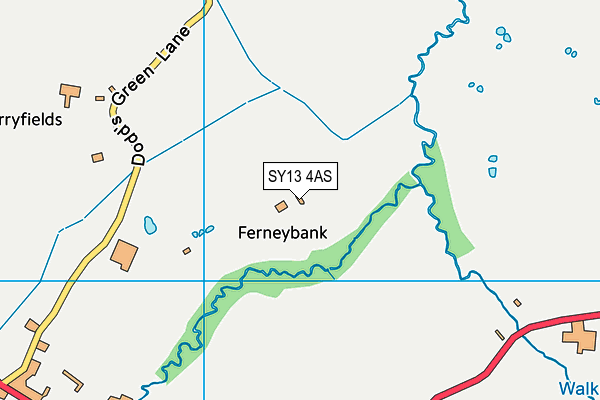 SY13 4AS map - OS VectorMap District (Ordnance Survey) SY13 4AS map - OS VectorMap District (Ordnance Survey)