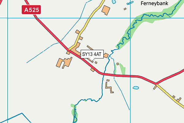 SY13 4AT map - OS VectorMap District (Ordnance Survey) SY13 4AT map - OS VectorMap District (Ordnance Survey)