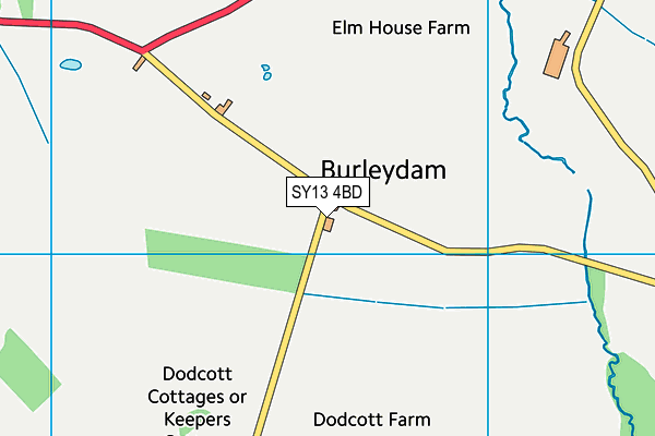 SY13 4BD map - OS VectorMap District (Ordnance Survey) SY13 4BD map - OS VectorMap District (Ordnance Survey)