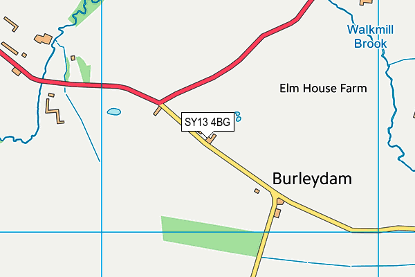 SY13 4BG map - OS VectorMap District (Ordnance Survey) SY13 4BG map - OS VectorMap District (Ordnance Survey)