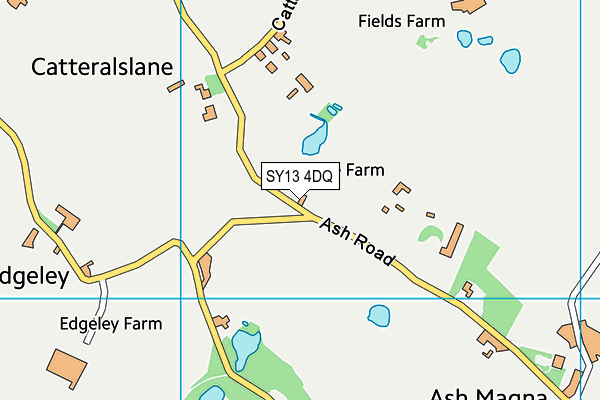 SY13 4DQ map - OS VectorMap District (Ordnance Survey) SY13 4DQ map - OS VectorMap District (Ordnance Survey)