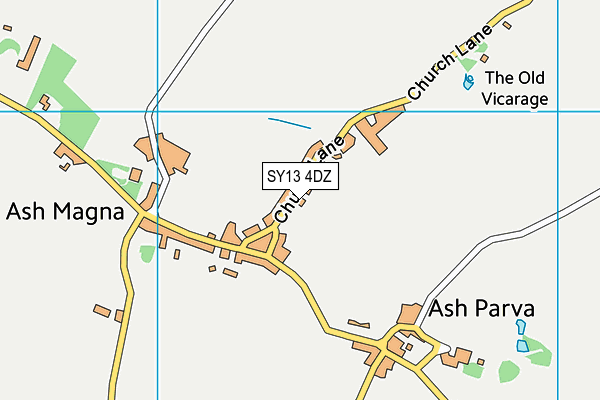 SY13 4DZ map - OS VectorMap District (Ordnance Survey) SY13 4DZ map - OS VectorMap District (Ordnance Survey)