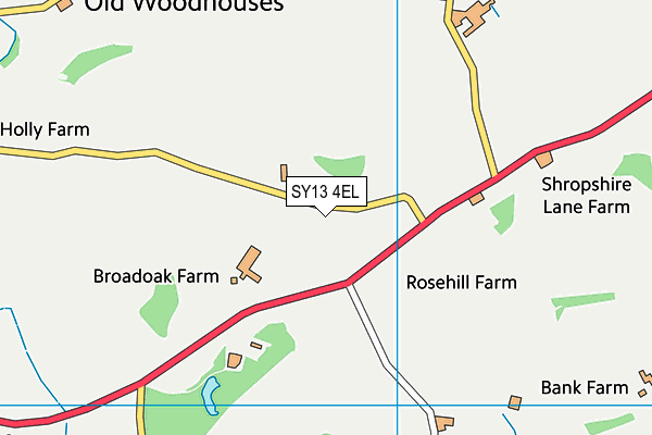 SY13 4EL map - OS VectorMap District (Ordnance Survey) SY13 4EL map - OS VectorMap District (Ordnance Survey)