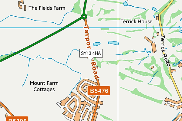 SY13 4HA map - OS VectorMap District (Ordnance Survey) SY13 4HA map - OS VectorMap District (Ordnance Survey)