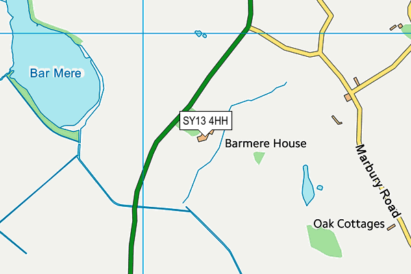 SY13 4HH map - OS VectorMap District (Ordnance Survey) SY13 4HH map - OS VectorMap District (Ordnance Survey)