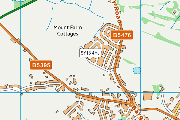 SY13 4HJ map - OS VectorMap District (Ordnance Survey) SY13 4HJ map - OS VectorMap District (Ordnance Survey)