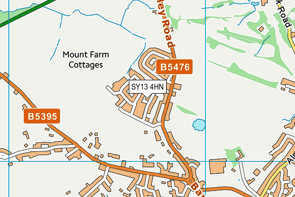 SY13 4HN map - OS VectorMap District (Ordnance Survey) SY13 4HN map - OS VectorMap District (Ordnance Survey)