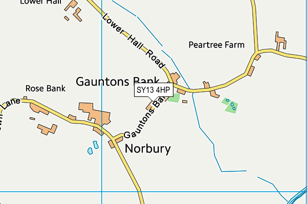 SY13 4HP map - OS VectorMap District (Ordnance Survey) SY13 4HP map - OS VectorMap District (Ordnance Survey)
