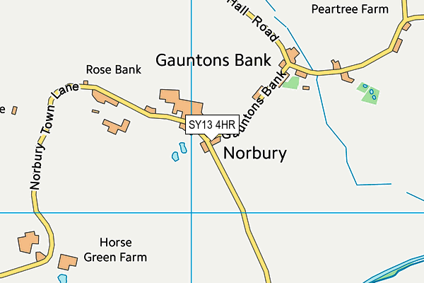 SY13 4HR map - OS VectorMap District (Ordnance Survey) SY13 4HR map - OS VectorMap District (Ordnance Survey)