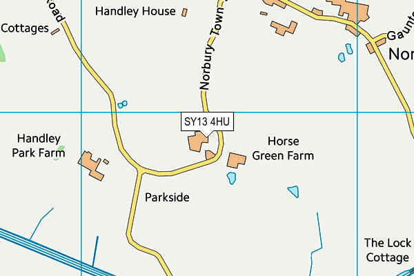 SY13 4HU map - OS VectorMap District (Ordnance Survey) SY13 4HU map - OS VectorMap District (Ordnance Survey)