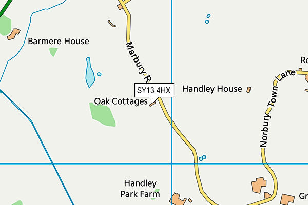 SY13 4HX map - OS VectorMap District (Ordnance Survey) SY13 4HX map - OS VectorMap District (Ordnance Survey)