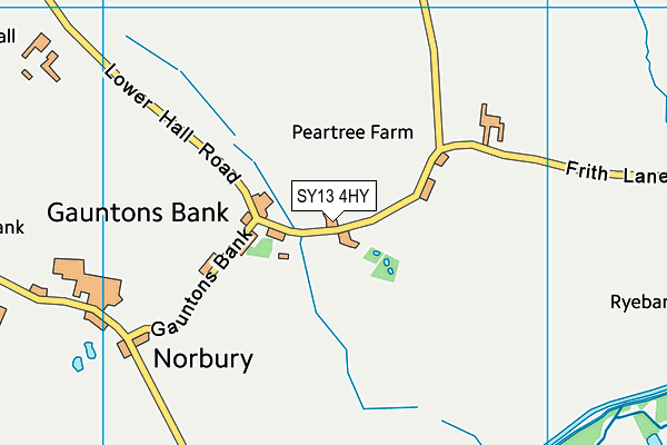 SY13 4HY map - OS VectorMap District (Ordnance Survey) SY13 4HY map - OS VectorMap District (Ordnance Survey)