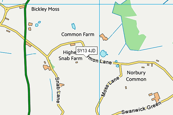 SY13 4JD map - OS VectorMap District (Ordnance Survey) SY13 4JD map - OS VectorMap District (Ordnance Survey)