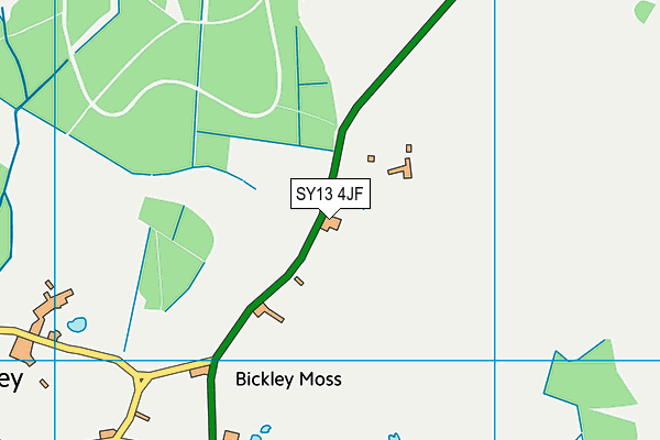SY13 4JF map - OS VectorMap District (Ordnance Survey) SY13 4JF map - OS VectorMap District (Ordnance Survey)