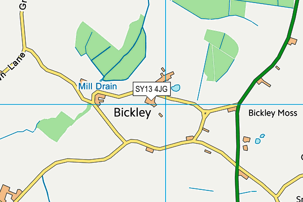 SY13 4JG map - OS VectorMap District (Ordnance Survey) SY13 4JG map - OS VectorMap District (Ordnance Survey)