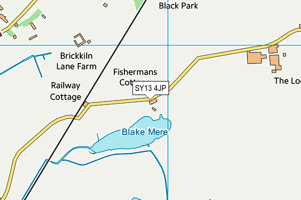 SY13 4JP map - OS VectorMap District (Ordnance Survey) SY13 4JP map - OS VectorMap District (Ordnance Survey)