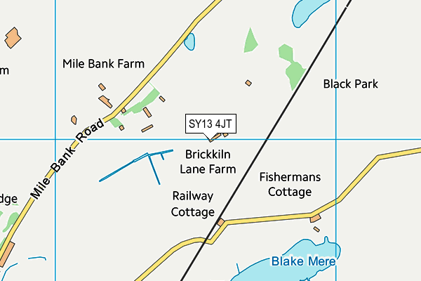 SY13 4JT map - OS VectorMap District (Ordnance Survey) SY13 4JT map - OS VectorMap District (Ordnance Survey)