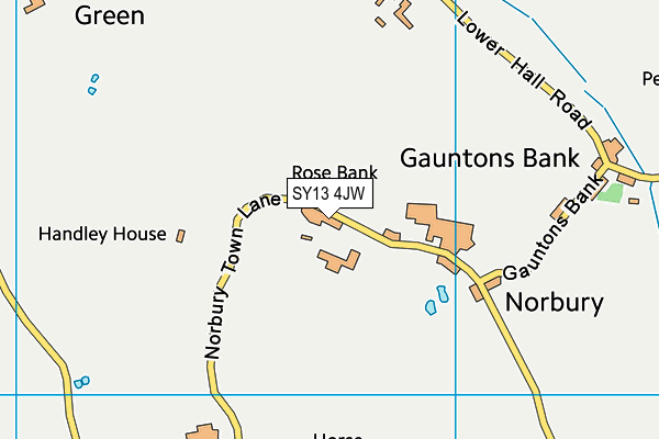 SY13 4JW map - OS VectorMap District (Ordnance Survey) SY13 4JW map - OS VectorMap District (Ordnance Survey)