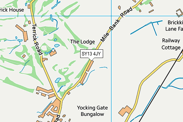 SY13 4JY map - OS VectorMap District (Ordnance Survey) SY13 4JY map - OS VectorMap District (Ordnance Survey)
