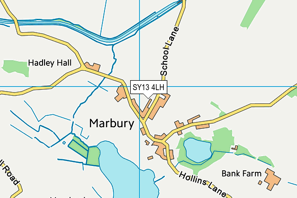 SY13 4LH map - OS VectorMap District (Ordnance Survey) SY13 4LH map - OS VectorMap District (Ordnance Survey)