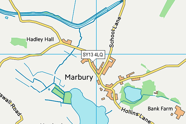 SY13 4LQ map - OS VectorMap District (Ordnance Survey) SY13 4LQ map - OS VectorMap District (Ordnance Survey)