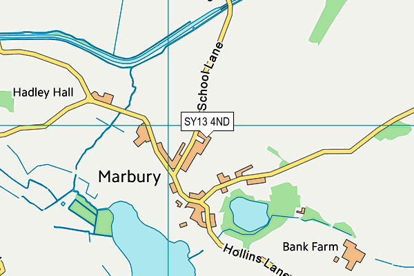 SY13 4ND map - OS VectorMap District (Ordnance Survey) SY13 4ND map - OS VectorMap District (Ordnance Survey)